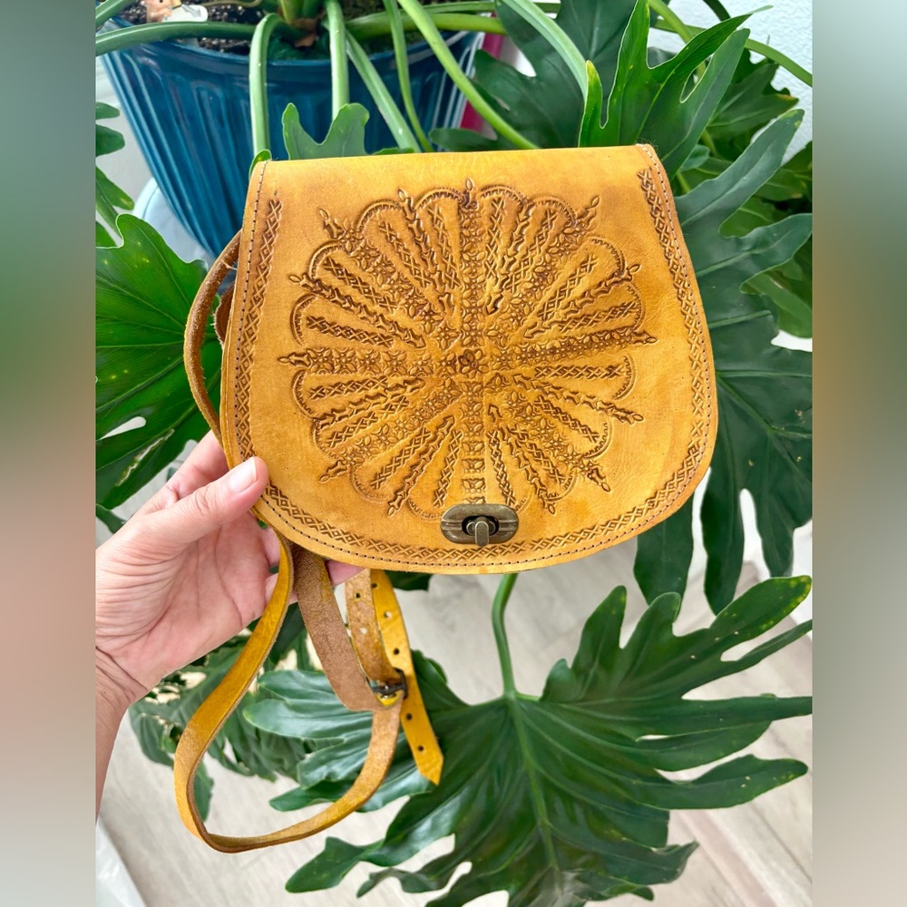 Moroccan Leather handbag - Picture 4 of 10